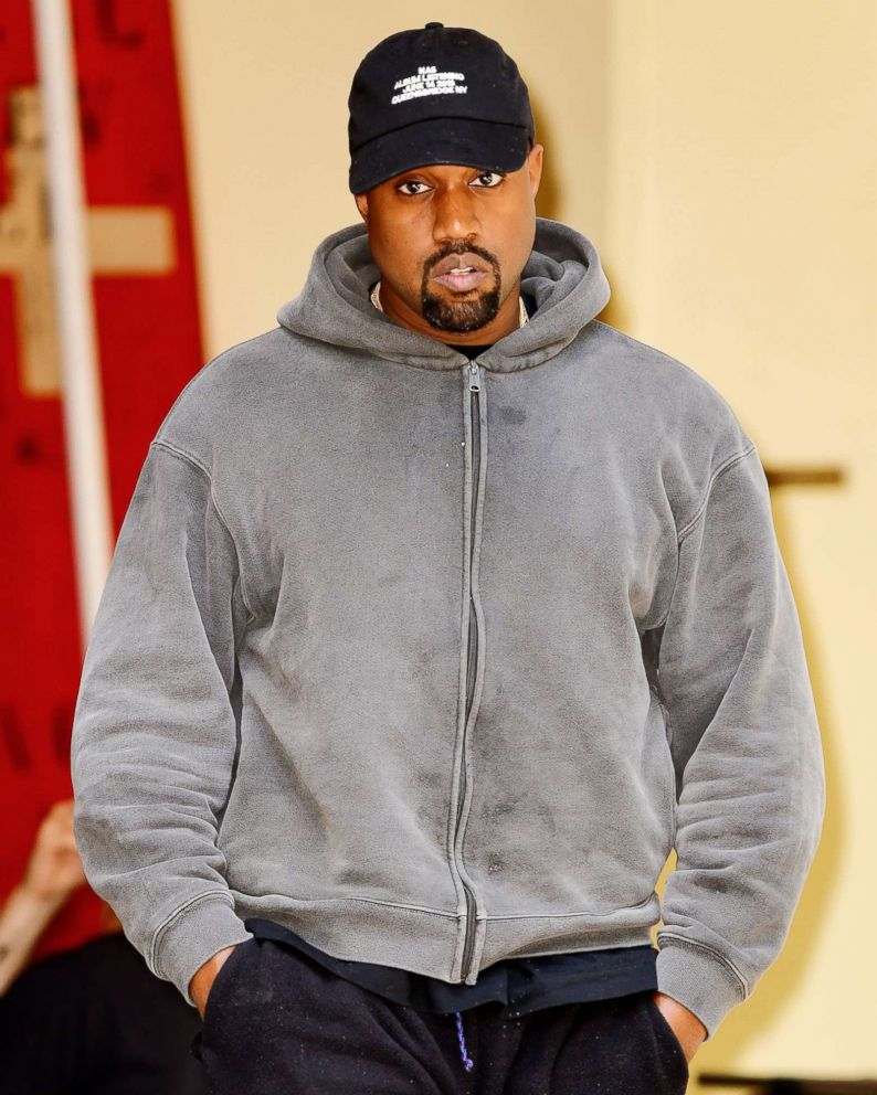 PHOTO: Kanye West leaves a restaurant on June 15, 2018, in New York City.