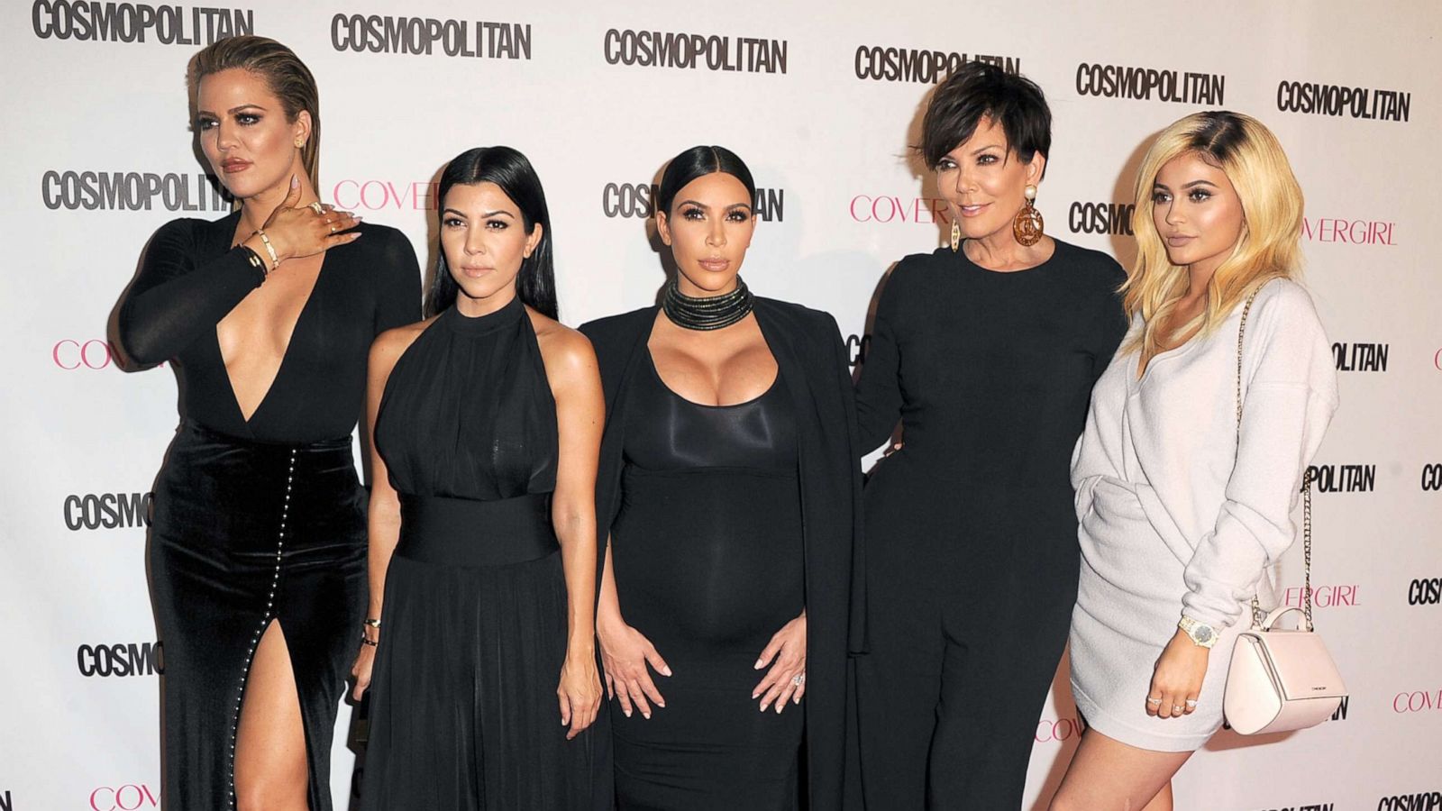 PHOTO: Khloe Kardashian, Kourtney Kardashian, Kim Kardashian, Kris Jenner, Kylie Jenner arrives at the Cosmopolitan Magazine's 50th Birthday Celebration at Ysabel, Oct. 12, 2015, in West Hollywood, Calif.