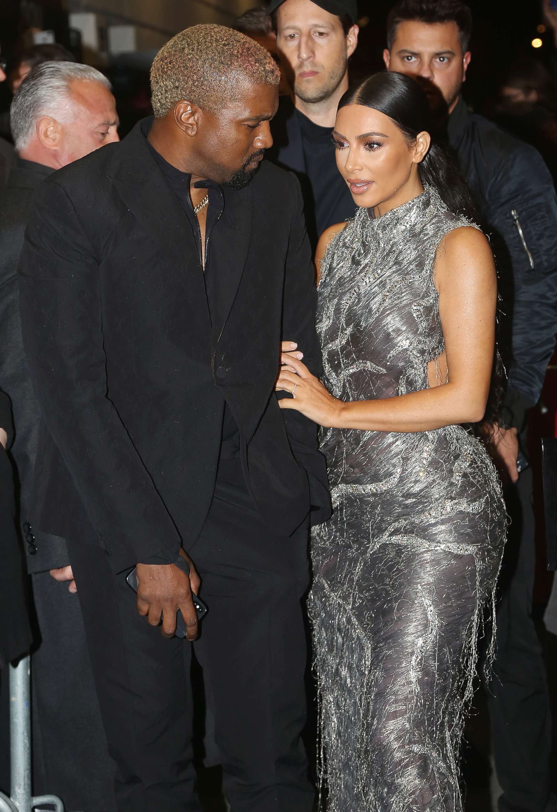 PHOTO: Kanye West and Kim Kardashian West attend the opening night of the new musical "The Cher Show" on Broadway at The Neil Simon Theatre, Dec. 3, 2018 in New York City.
