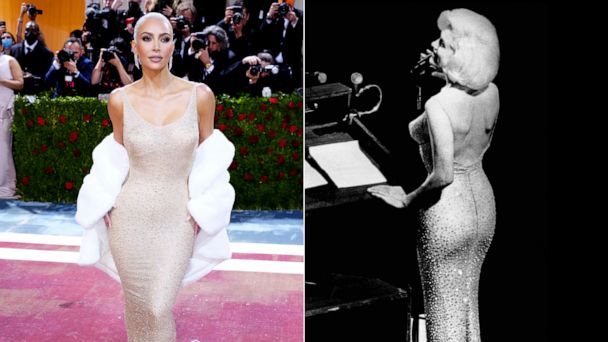 did marilyn monroe's dress fit kim kardashian Kim Kardashian Marilyn Monroe Dress at Met Gala Explained