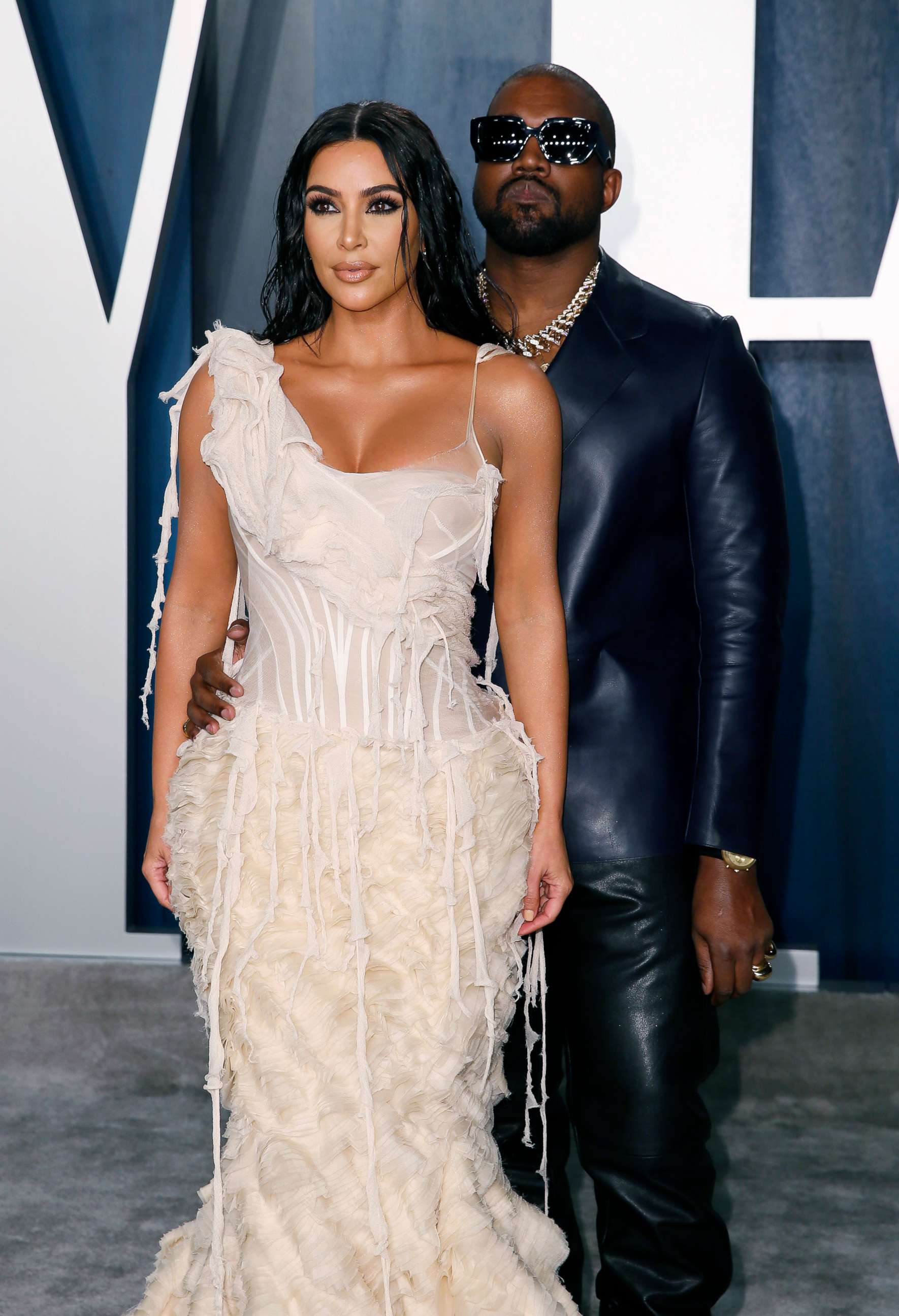 PHOTO: Kim Kardashian and Kanye West attend the Vanity Fair Oscar party in Beverly Hills during the 92nd Academy Awards, in Los Angeles, Feb. 9, 2020.
