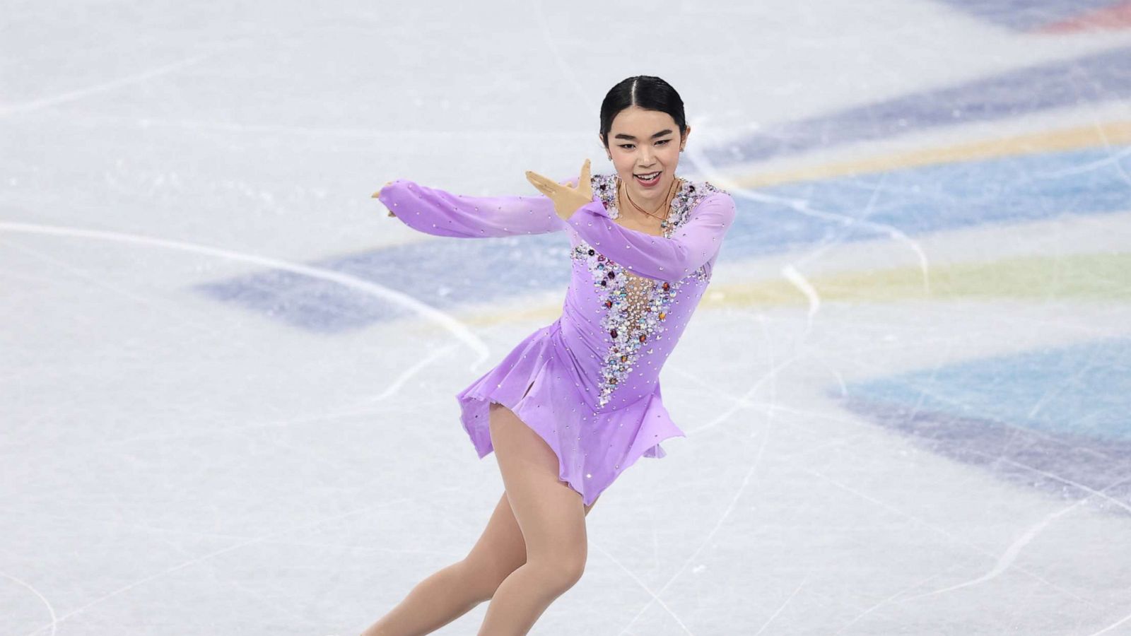 PHOTO: Karen Chen of Team United States skates during the Women Single Skating Free Skating Team Event on day three of the Beijing 2022 Winter Olympic Games at Capital Indoor Stadium on Feb. 7, 2022, in Beijing.