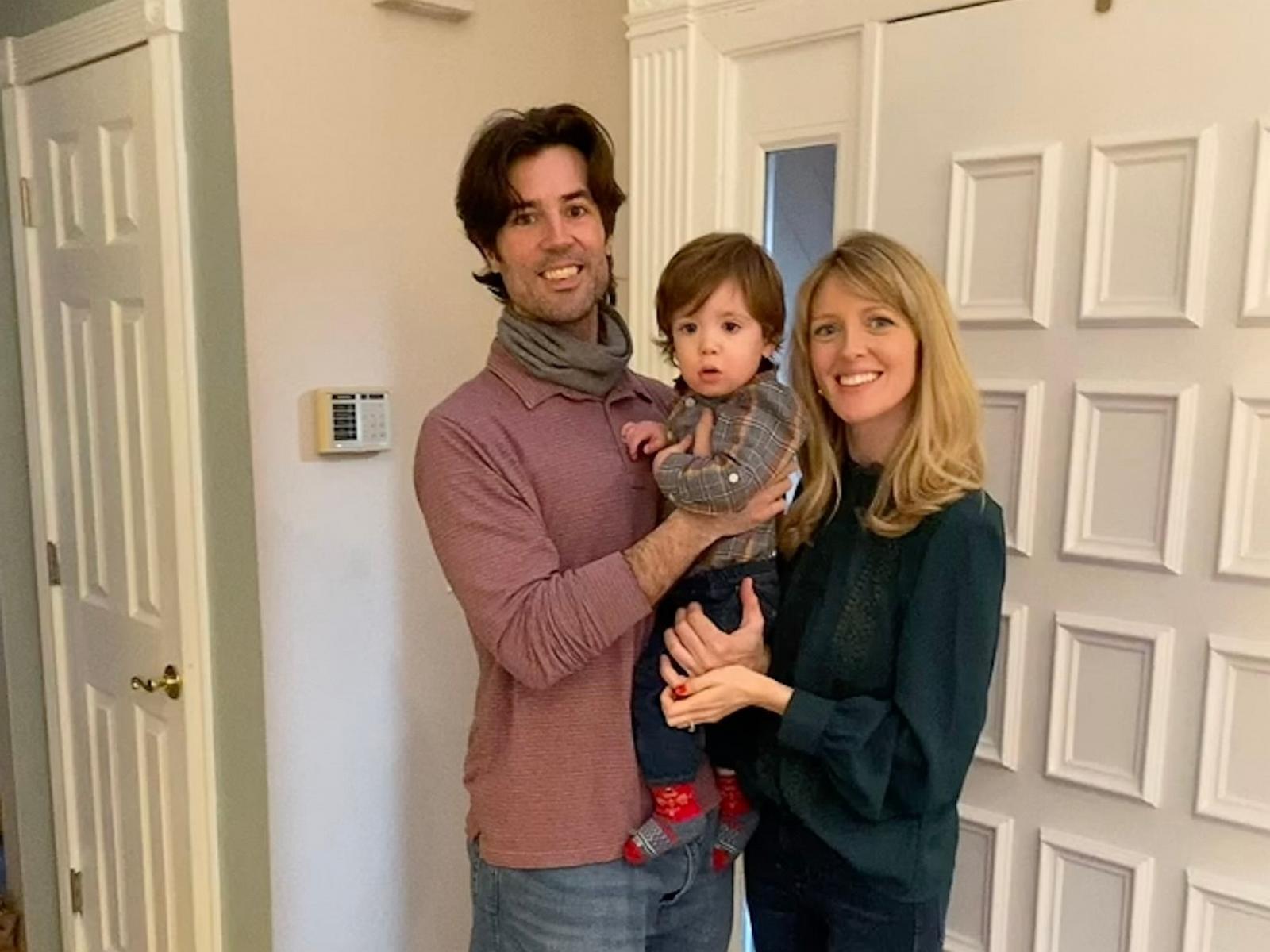 PHOTO: Dominic and Karen McNulty pose with their son, Dominic Jr.