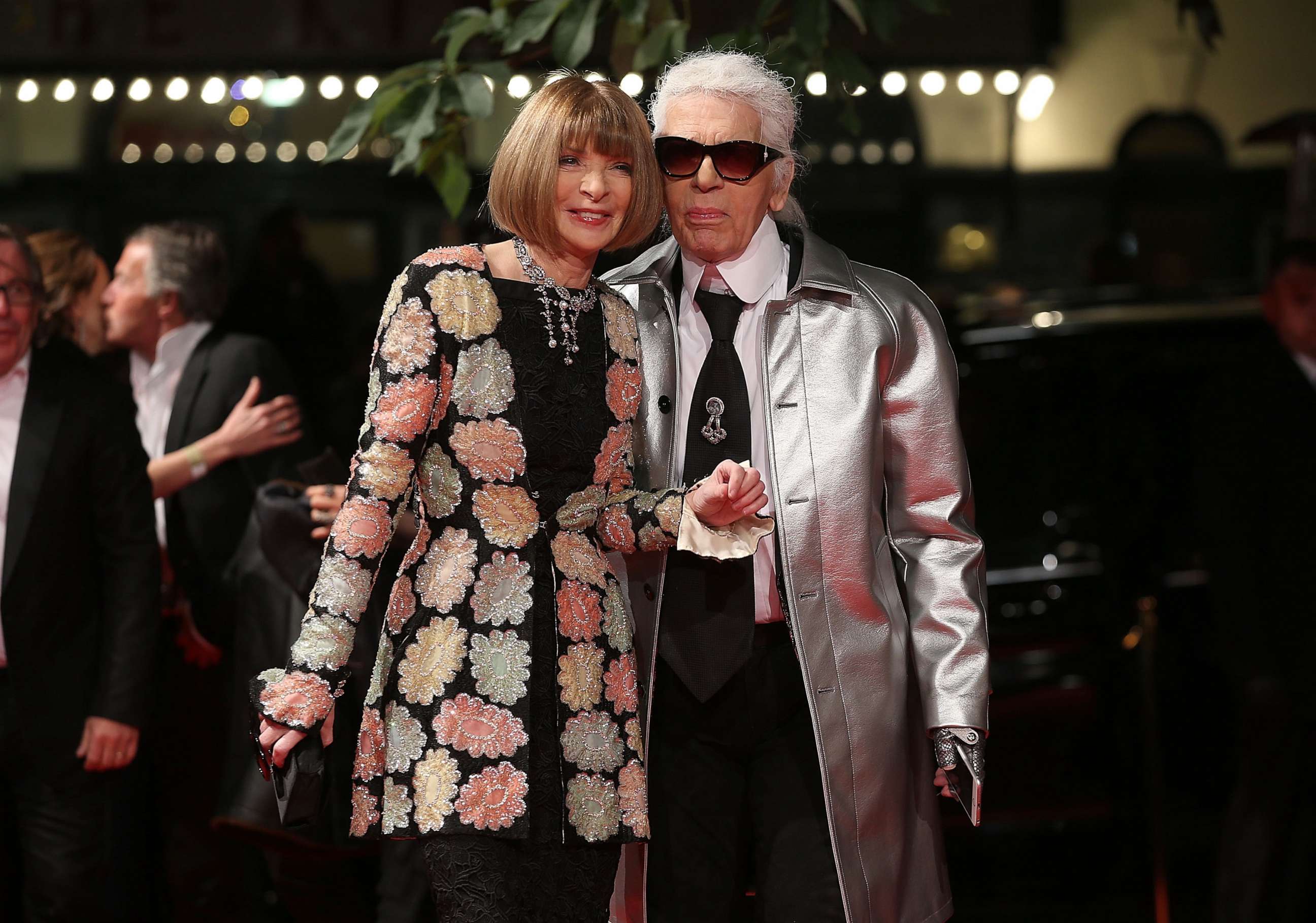 PHOTO: Anna Wintour and Karl Lagerfeld attend the British Fashion Awards 2015 at London Coliseum, Nov. 23, 2015, in London.