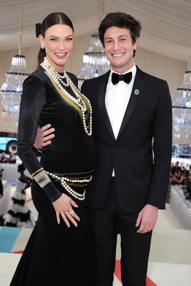 PHOTO: Karlie Kloss and Joshua Kushner attend The 2023 Met Gala Celebrating "Karl Lagerfeld: A Line Of Beauty" at The Metropolitan Museum of Art, May 1, 2023 in New York City. 