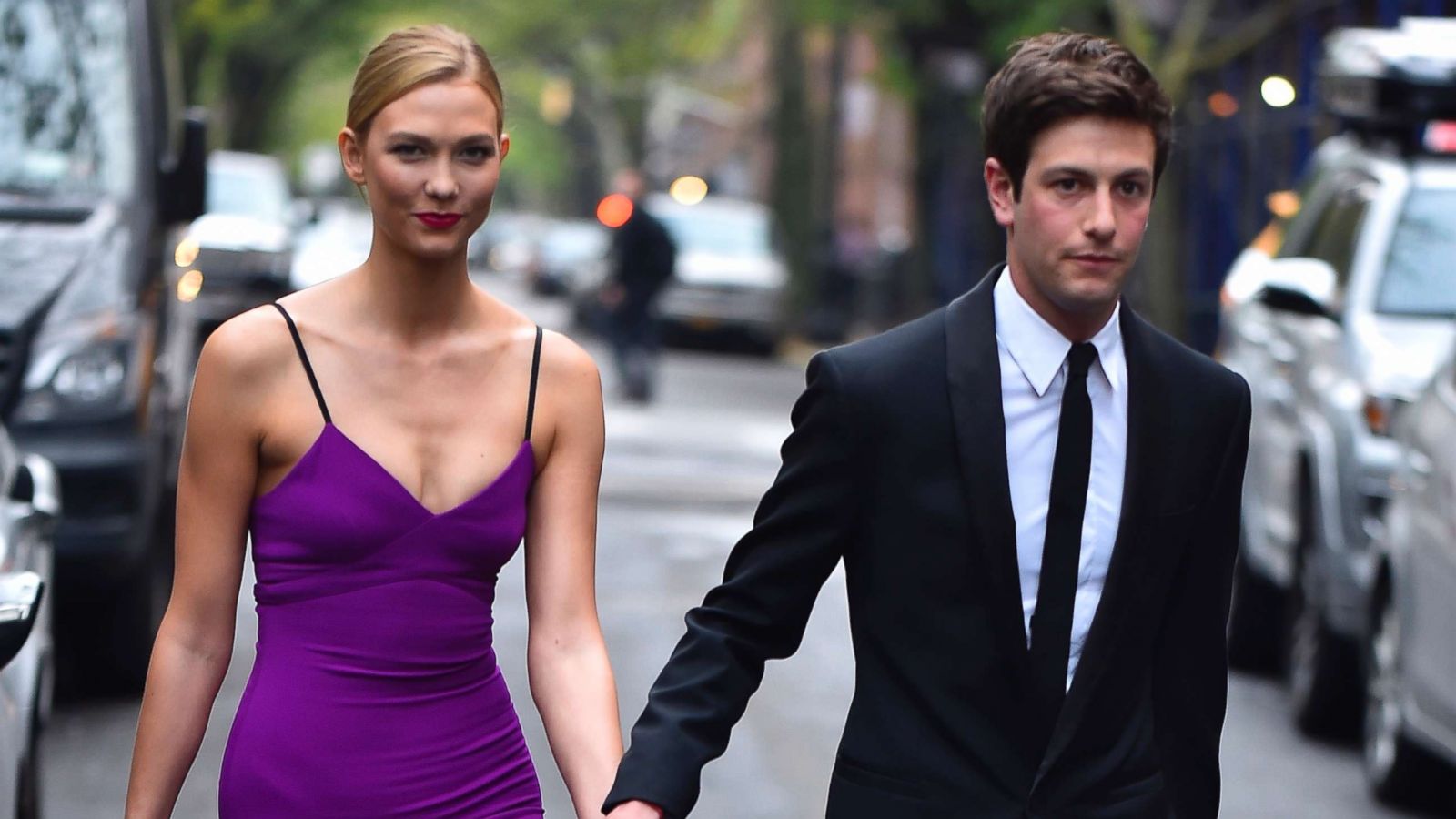 PHOTO: Karlie Kloss and Joshua Kushner are seen in the West Village on April 26, 2016 in New York.