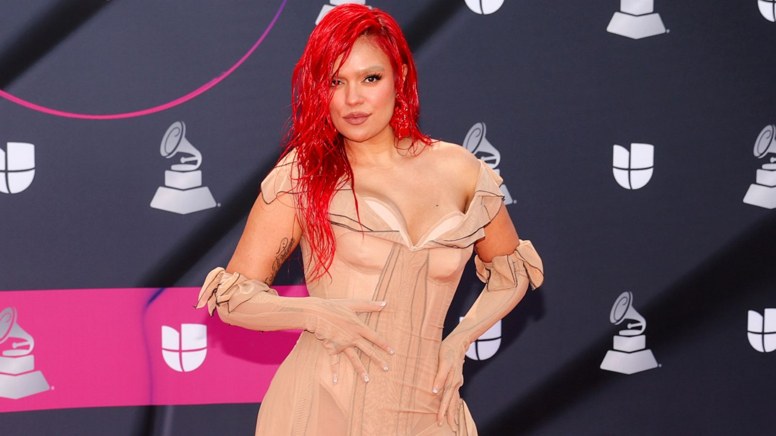 PHOTO: In this Nov. 17, 2022, file photo, Karol G at the 23rd Annual Latin Grammy Awards in Las Vegas.