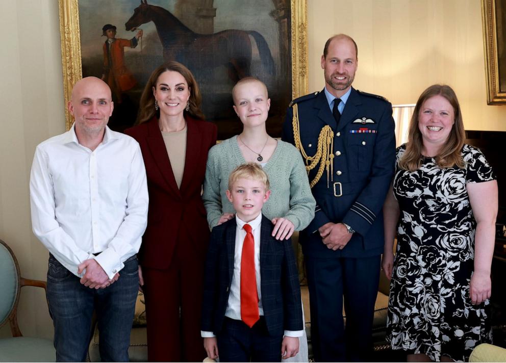 PHOTO: Photographer Liz Hatton, 16, who is battling a rare and aggressive tumour, was granted a meeting with The Prince and Princess of Wales at Windsor Castle.