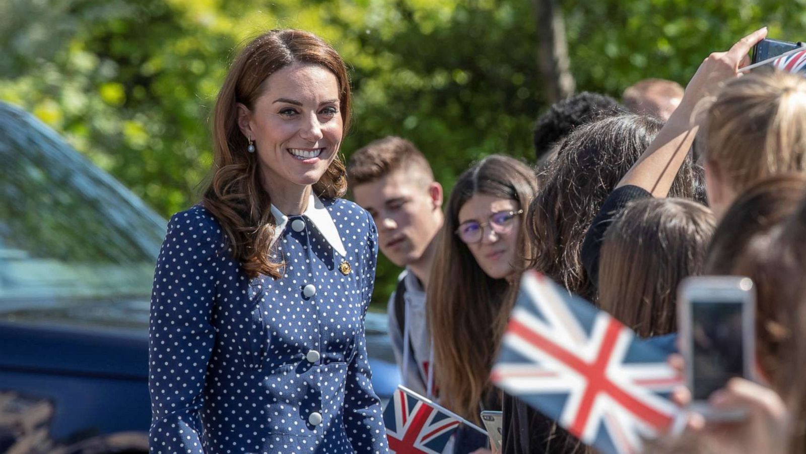 PHOTO: Catherine, Duchess of Cambridge visits Bletchley Park to view a D-Day Exhibition in Milton Keynes, Britain, May 14, 2019.