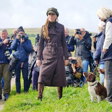 PHOTO: Catherine, Princess of Wales, visits Ettrick Bay during a visit to the Isle of Bute, September 17, 2026 in Rothesay, Isle of Bute, Scotland.