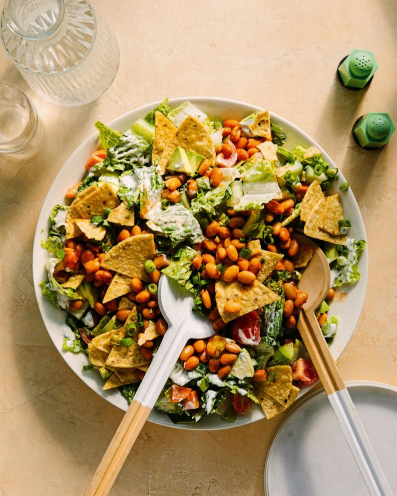 PHOTO: A large barbecue ranch salad from Kat Ashmore's new cookbook.