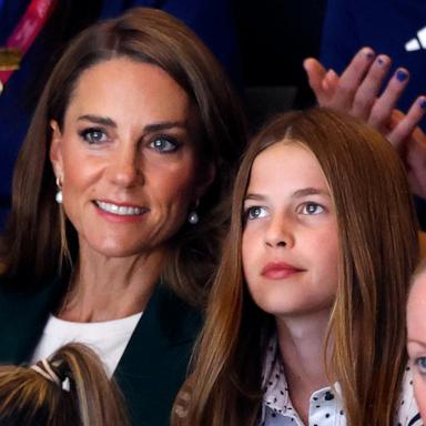 PHOTO: Catherine, Princess of Wales and Princess Charlotte of Wales watch the netball semi-final match between Team Australia and Team Jamaica during the Glasgow 2026 Commonwealth Games, August 1, 2026 in Glasgow, Scotland.