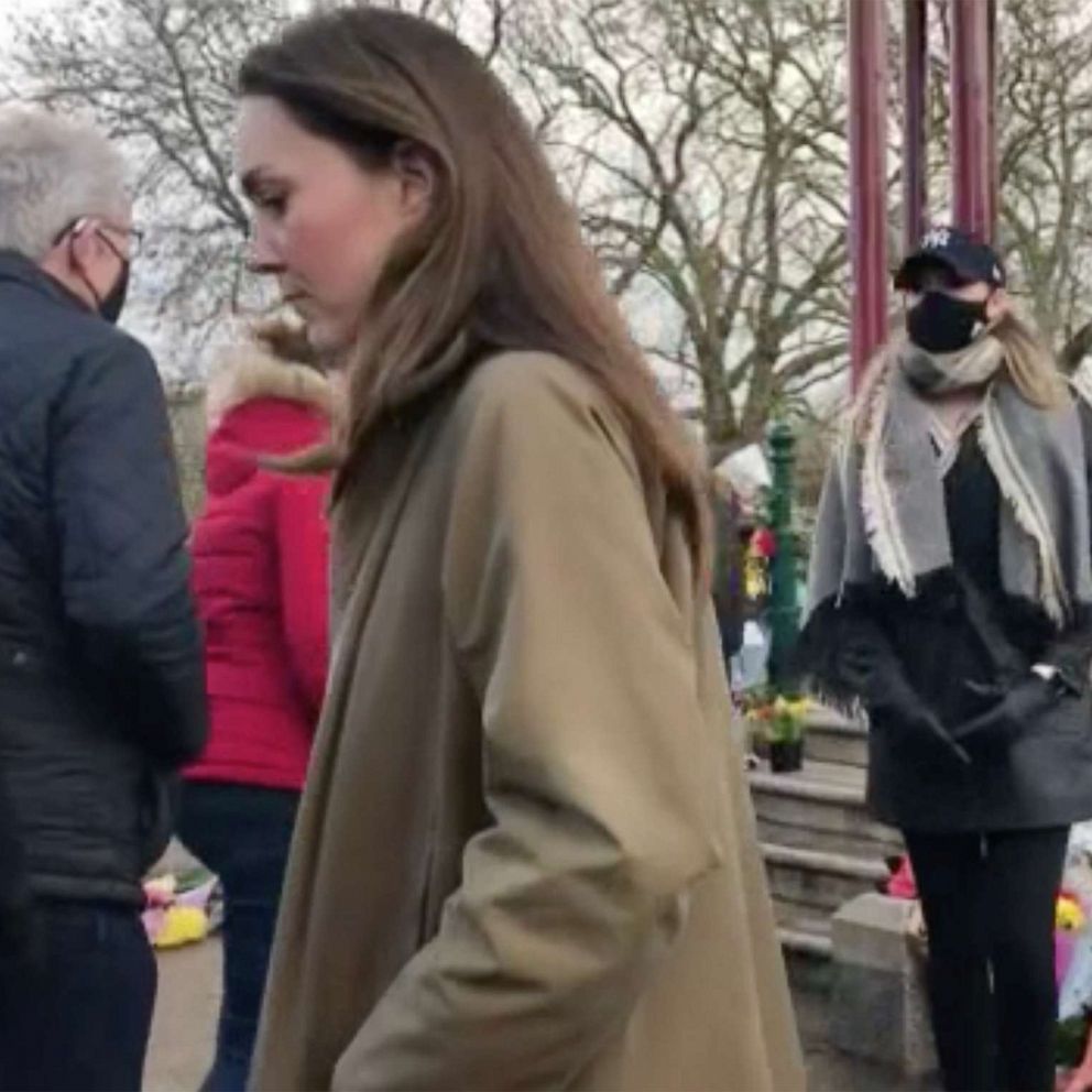 VIDEO: Kate Middleton visits the growing Sarah Everard memorial in London