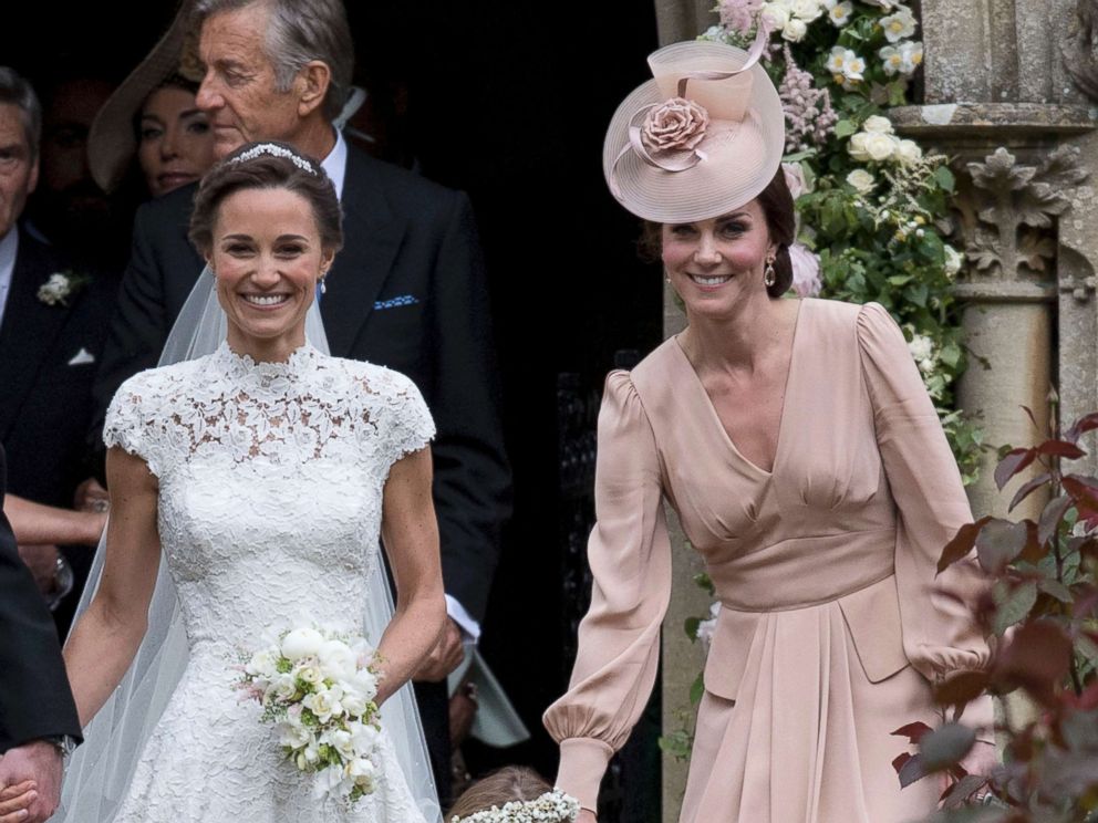 PHOTO: Catherine, Duchess of Cambridge attends the wedding of her sister, Pippa Middleton and James Matthews at St Mark's Church on May 20, 2017, in Englefield Green, England.