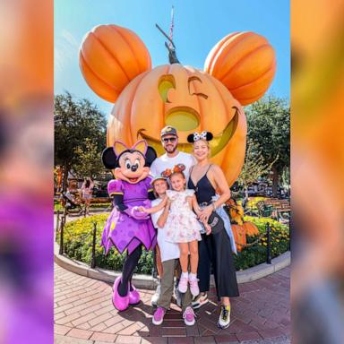 PHOTO: Actress Kate Hudson and her family celebrate her daughter Rani Rose's birthday with Minnie Mouse during Halloween Time at Disneyland Park on September 26, 2022 in Anaheim, California.