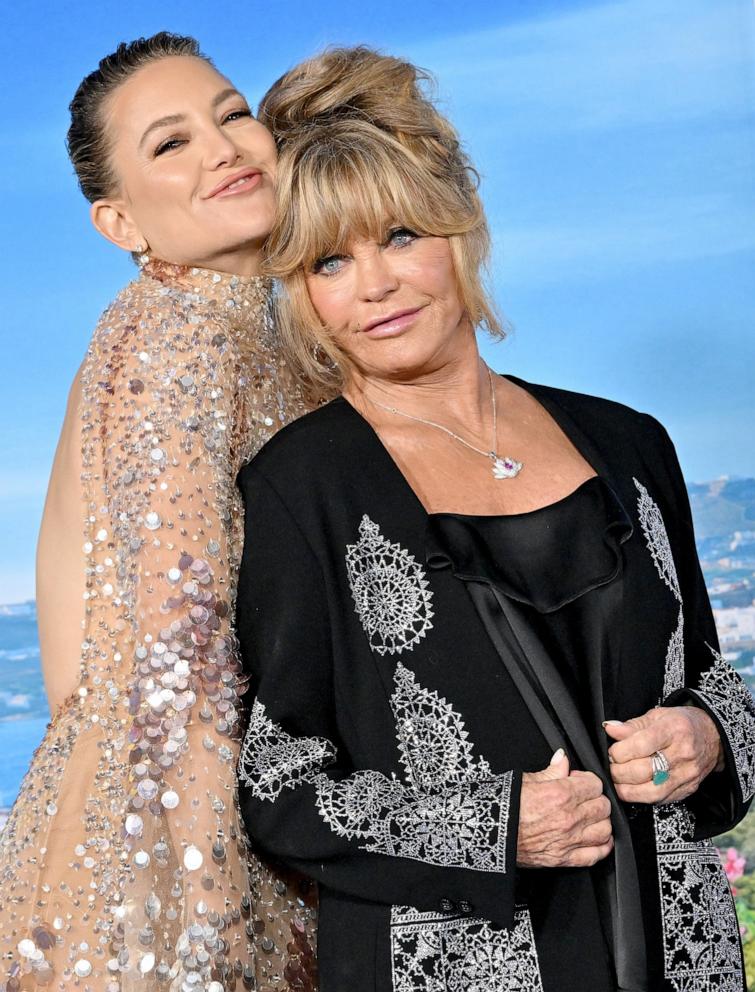 PHOTO: In this Nov. 14, 2022, file photo, Kate Hudson and Goldie Hawn attend a premiere in Los Angeles.