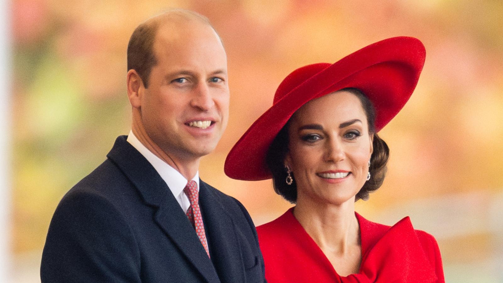 PHOTO: Prince William, Prince of Wales and Catherine, Princess of Wales attend a ceremonial welcome for the Republic of Korea President Yoon Suk Yeol and First Lady Kim Keon Hee at Horse Guards Parade, Nov. 21, 2023, in London.