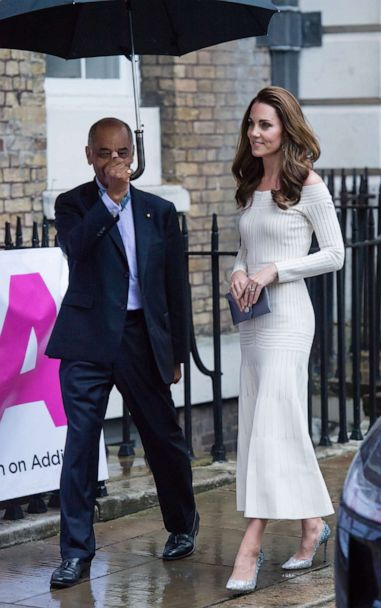 Duchess Kate Wears Sparkly Jimmy Choos For A Night Out In London Gma