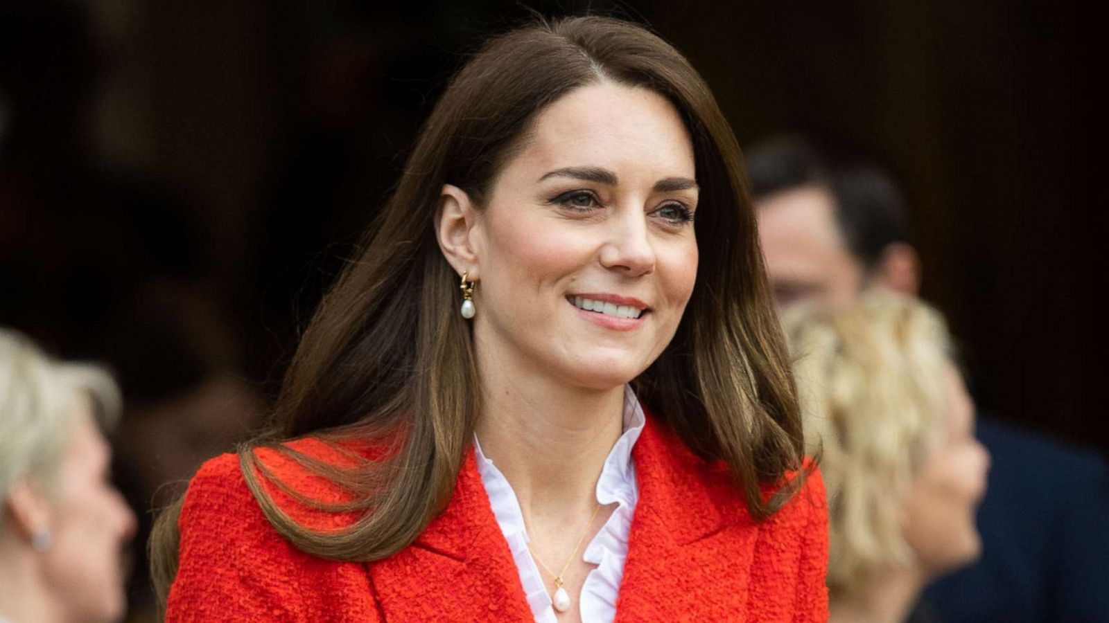 PHOTO: Catherine, Duchess of Cambridge, visits the Copenhagen Infant Mental Health Project at the University of Copenhagen on Feb. 22, 2022.