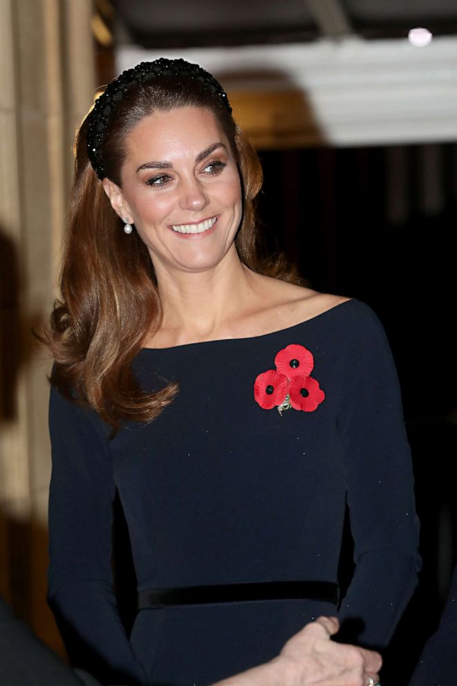 PHOTO: Catherine, Duchess of Cambridge attends the annual Royal British Legion Festival of Remembrance at the Royal Albert Hall in London, Nov. 09, 2019.