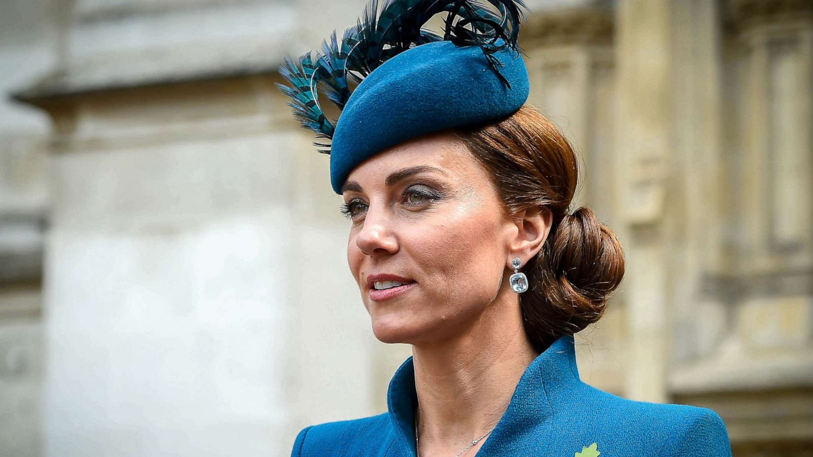 PHOTO: Catherine, Duchess of Cambridge at Westminster Abbey for the Anzac Commemoration Service and Thanksgiving, April 25, 2019, in London.