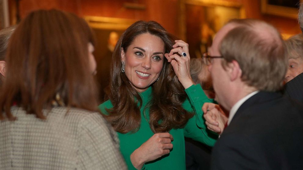 PHOTO: Britain's Catherine, Duchess of Cambridge attends a reception to mark 70 years of the NATO Alliance, hosted by Britain's Queen Elizabeth, at Buckingham Palace, in London, Dec. 3, 2019.