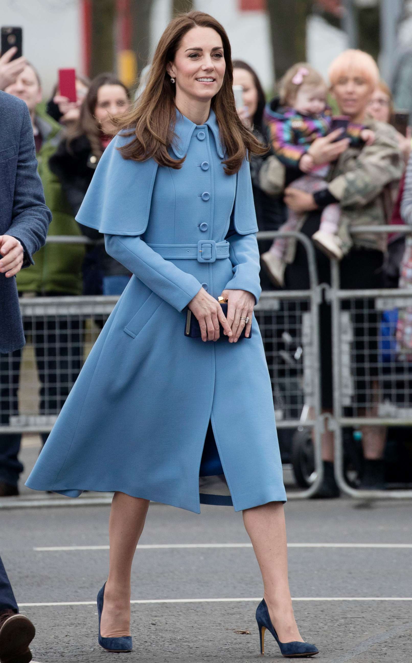 PHOTO: Catherine, Duchess of Cambridge engages in a walkabout in Ballymena town centre, Feb. 28, 2019, in Ballymena, Northern Ireland.