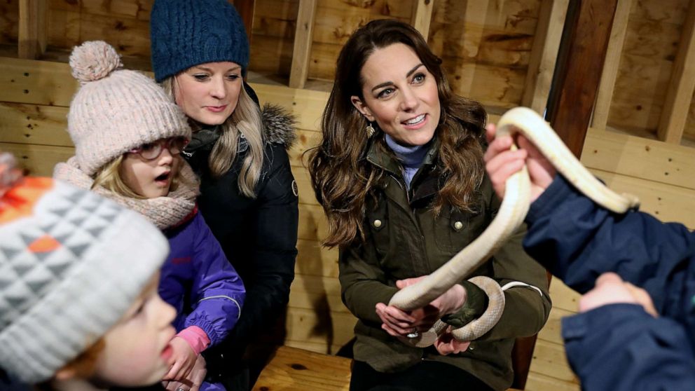 VIDEO: Kate Middleton held a yellow snake during her trip to Northern Ireland