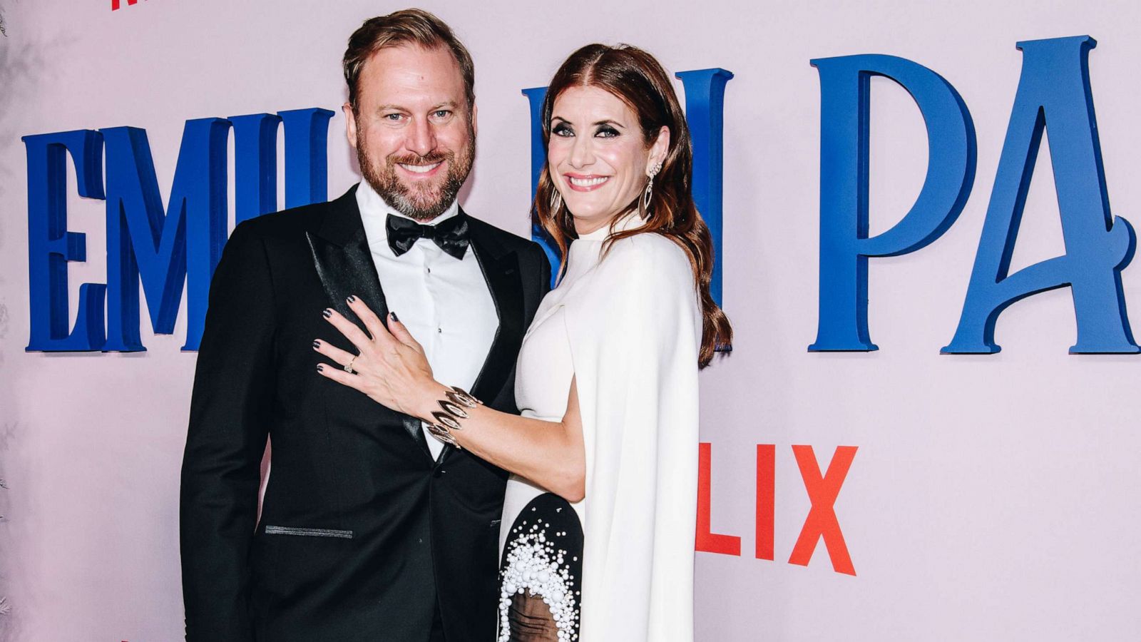 PHOTO: Andrew Nixon and Kate Walsh at the special screening of season 3 of "Emily In Paris" held at The French Consulate General, on Dec. 15, 2022, in New York.