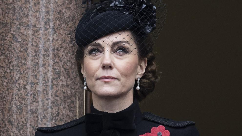 PHOTO: Catherine Princess of Wales, the Princess of Wales attends the Remembrance Sunday service at The Cenotaph in London National Service Of Remembrance, in London on Nov. 10, 2024.