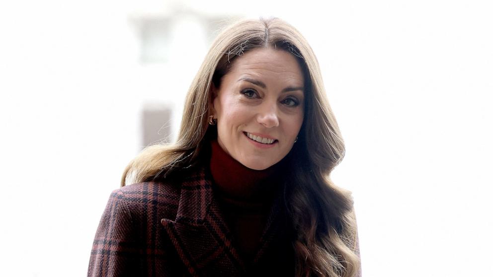 PHOTO: Catherine, Princess of Wales visits The Royal Marsden Hospital on Jan. 14, 2025 in London.