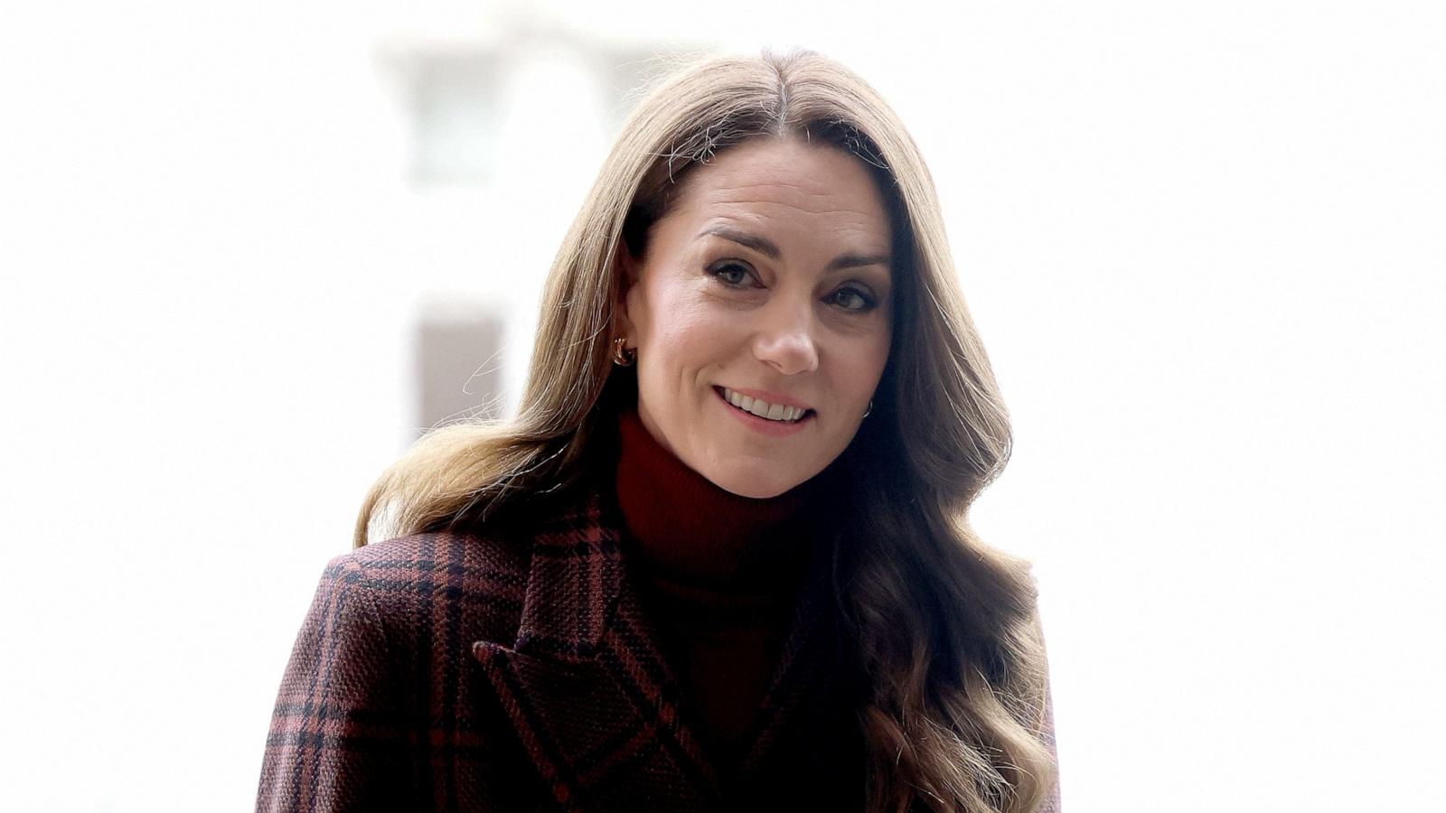 PHOTO: Catherine, Princess of Wales visits The Royal Marsden Hospital on Jan. 14, 2025 in London.