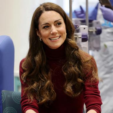 PHOTO: Catherine, Princess of Wales visits The Royal Marsden Hospital on Jan. 14, 2025 in London.