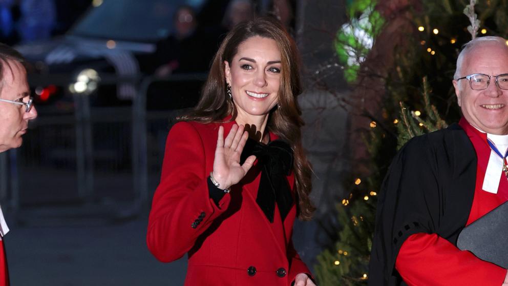 PHOTO: Kate Middleton attends the 'Together At Christmas' Carol Service at Westminster Abbey on Dec. 6, 2024 in London.