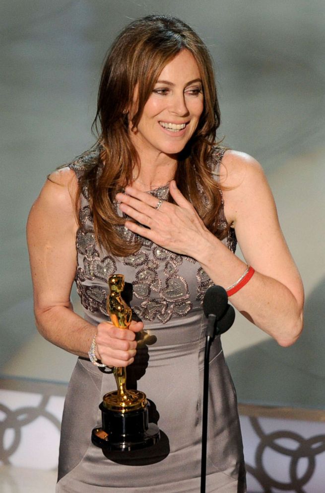 PHOTO: Kathryn Bigelow holds her Academy Award for Best Director during the 82nd Annual Academy Awards, March 7, 2010, in Hollywood.