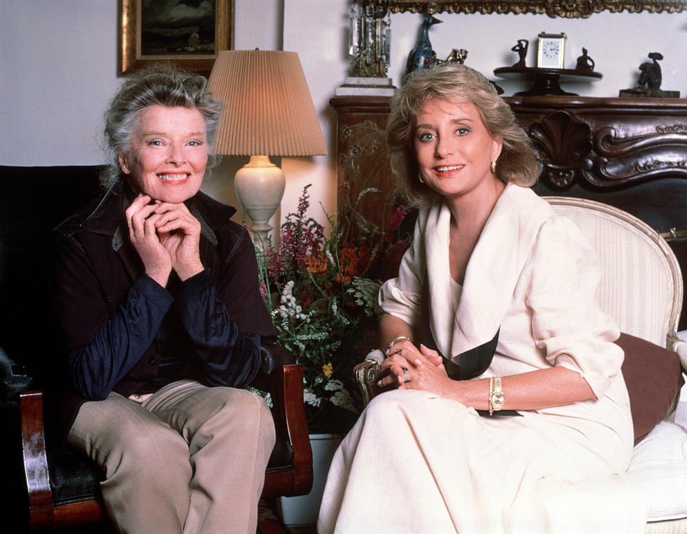PHOTO: Katharine Hepburn and Barbara Walters appear on "20/20," on Sept. 18, 1987.