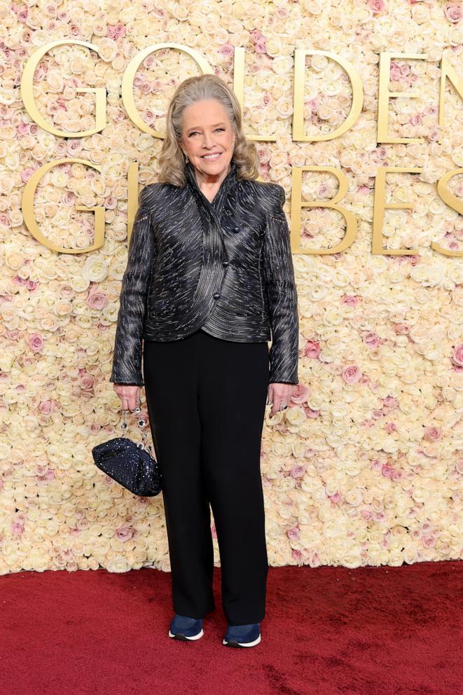 PHOTO: Kathy Bates attends the 82nd Annual Golden Globe Awards at The Beverly Hilton on Jan. 05, 2025 in Beverly Hills, Calif.