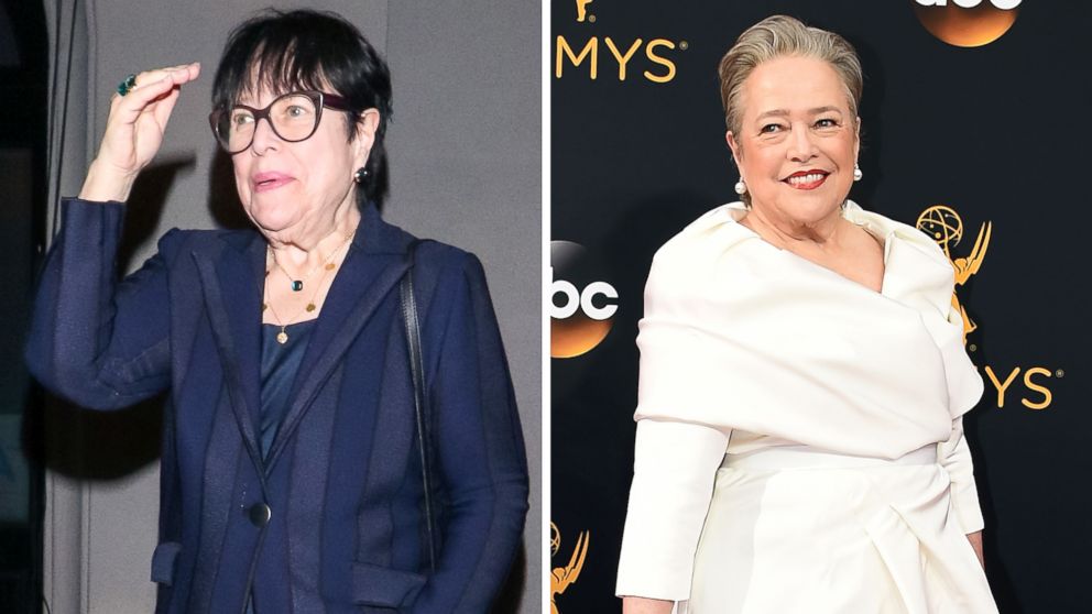 PHOTO: Kathy Bates is pictured in Los Angeles on Jan. 29, 2019, left, and Sept. 18, 2016, right.