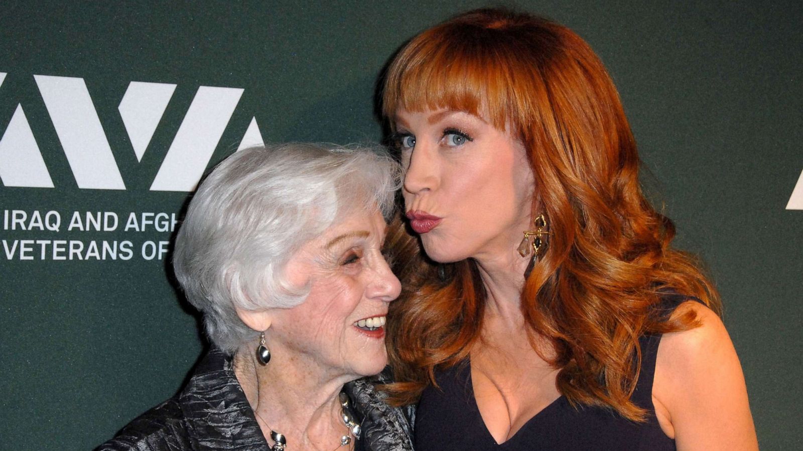 PHOTO: Kathy Griffin and mother Maggie Griffin attend the Iraq And Afghanistan Veterans of America's 5th annual heroes celebration, May 8, 2013, in Beverly Hills, California.