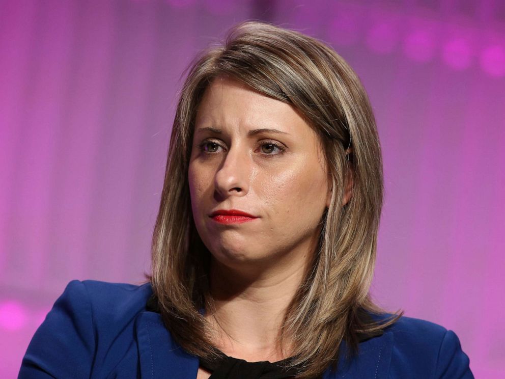PHOTO: In this Nov. 2, 2018, file photo, Katie Hill is shown at The Wrap's Power Women's Summit in Los Angeles.