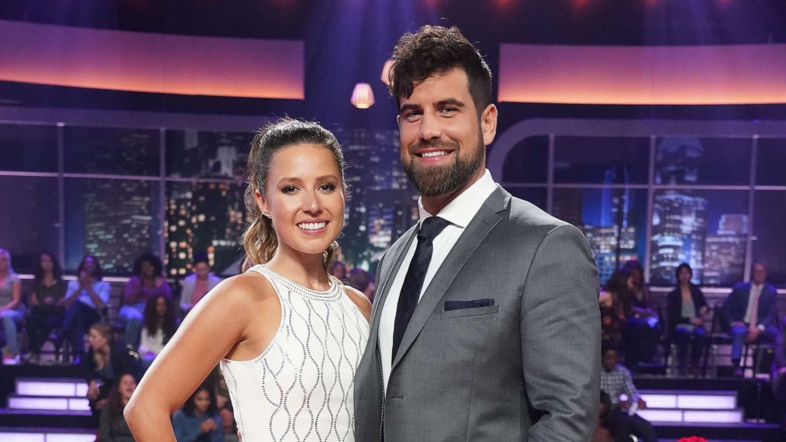 PHOTO: Katie Thurston and Blake Moynes pose together after the season finale of "The Bachelorette".