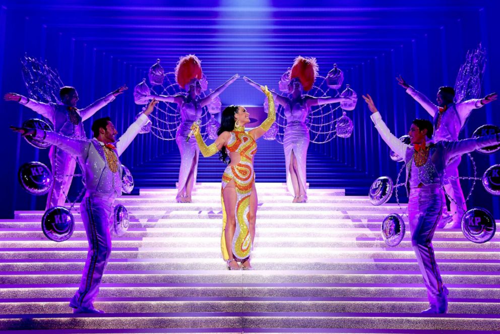 PHOTO: Katy Perry performs onstage during Katy Perry: PLAY Las Vegas Residency at Resorts World Las Vegas on Dec. 29, 2021, in Las Vegas.
