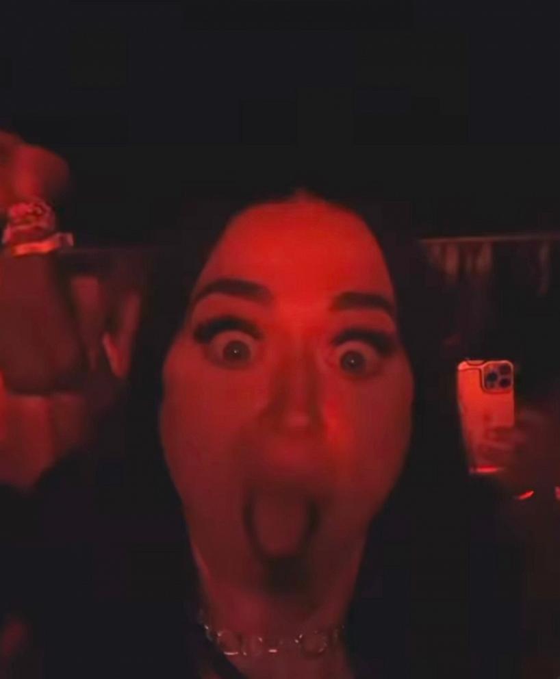 PHOTO: Katy Perry appears in this screengrab from a video she shared of herself singing to "Bad Blood" at the Eras concert in Sydney, Australia.
