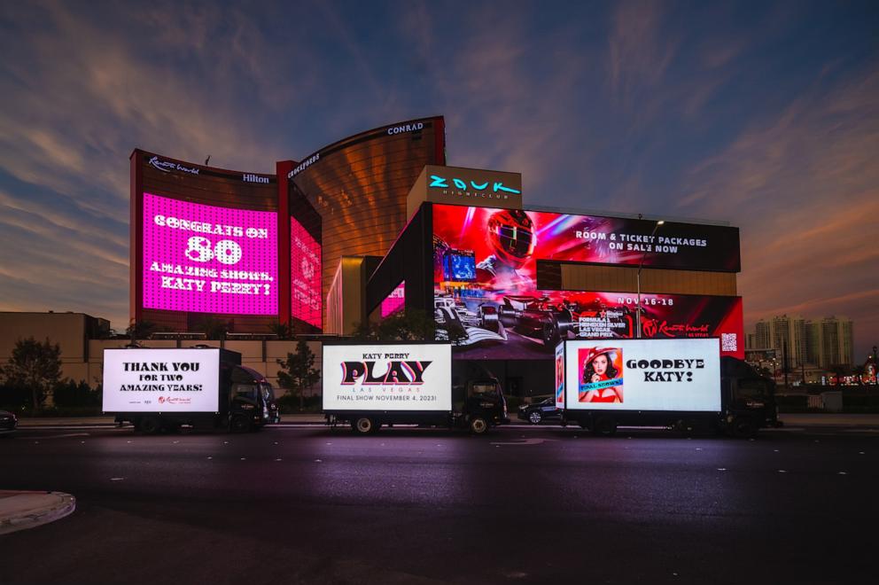 PHOTO: Resorts World Las Vegas congratulates Katy Perry for her residency shows.