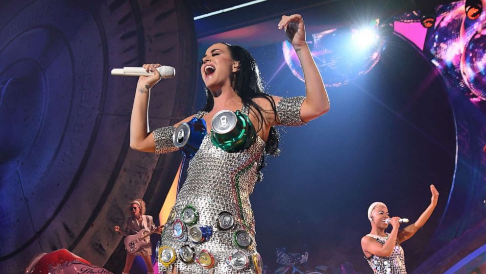 PHOTO: Katy Perry performs onstage at Resorts World Las Vegas on Dec. 29, 2021, in Las Vegas.