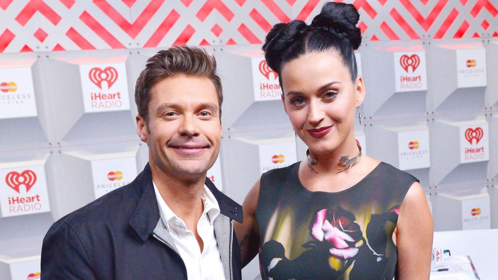 PHOTO: Ryan Seacrest and Katy Perry attend the IHeartRadio Music Festival in Las Vegas, Sept. 20, 2013.