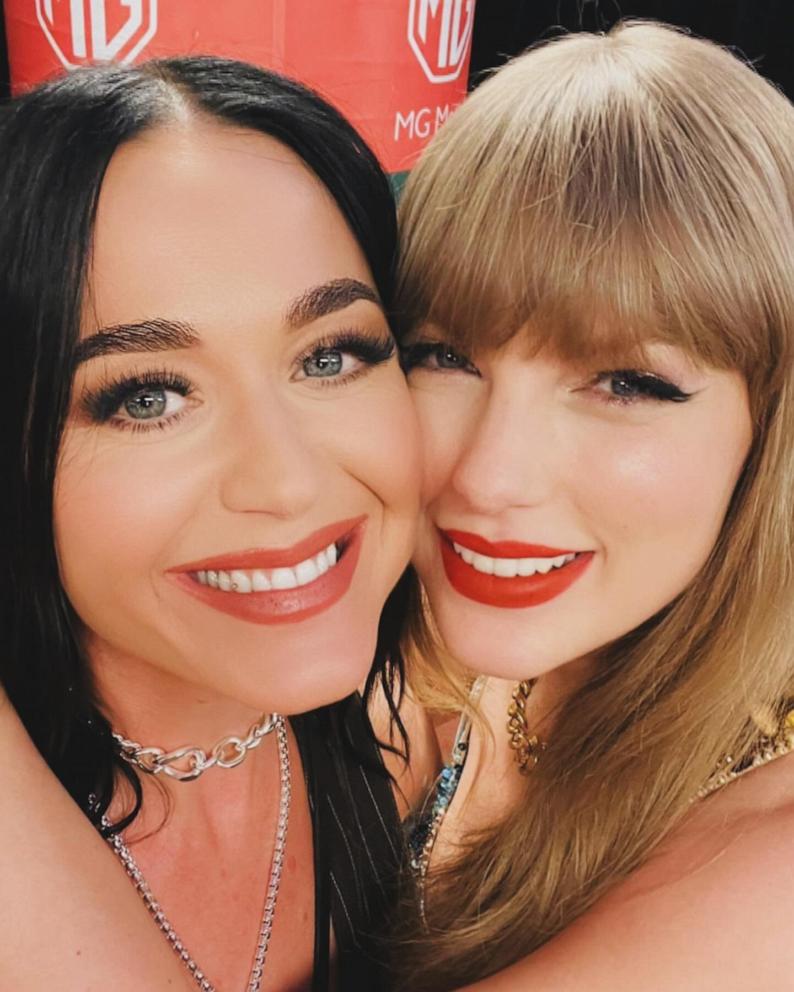 PHOTO: Katy Perry and Taylor Swift smile in this selfie Perry shared on Instagram.