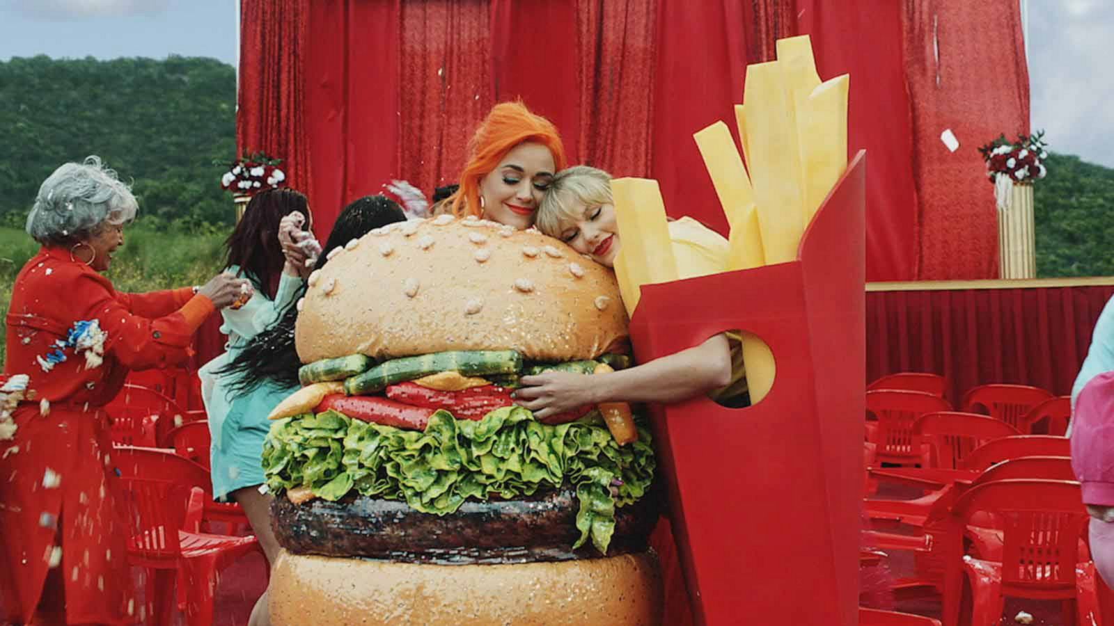 PHOTO: Taylor Swift and Katy Perry hug in Taylor Swift's new music video "You Need To Calm Down".