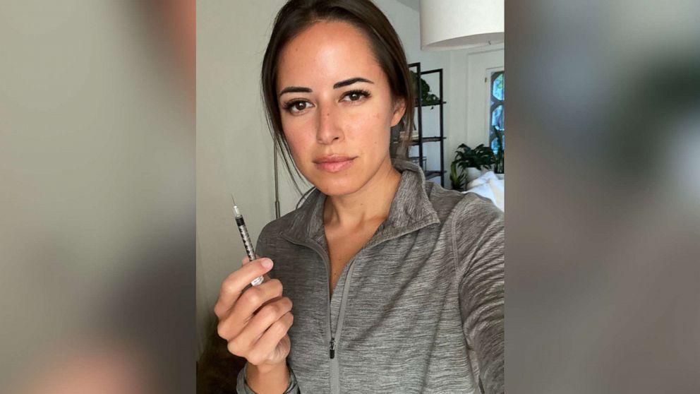 PHOTO: ABC News correspondent Kaylee Hartung gave herself 27 shots in 12 days before having her eggs retrieved and frozen.