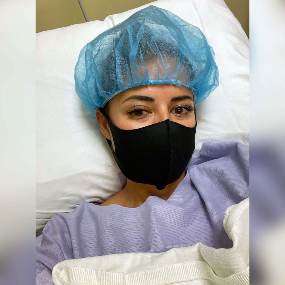 PHOTO: ABC News' Kaylee Hartung is pictured just prior to undergoing surgery to have her eggs retrieved and frozen.
